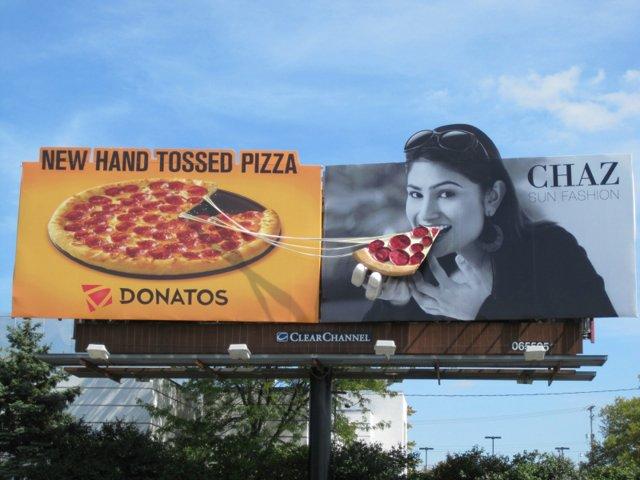 New Hand Tossed Pizza Funny Advertisement