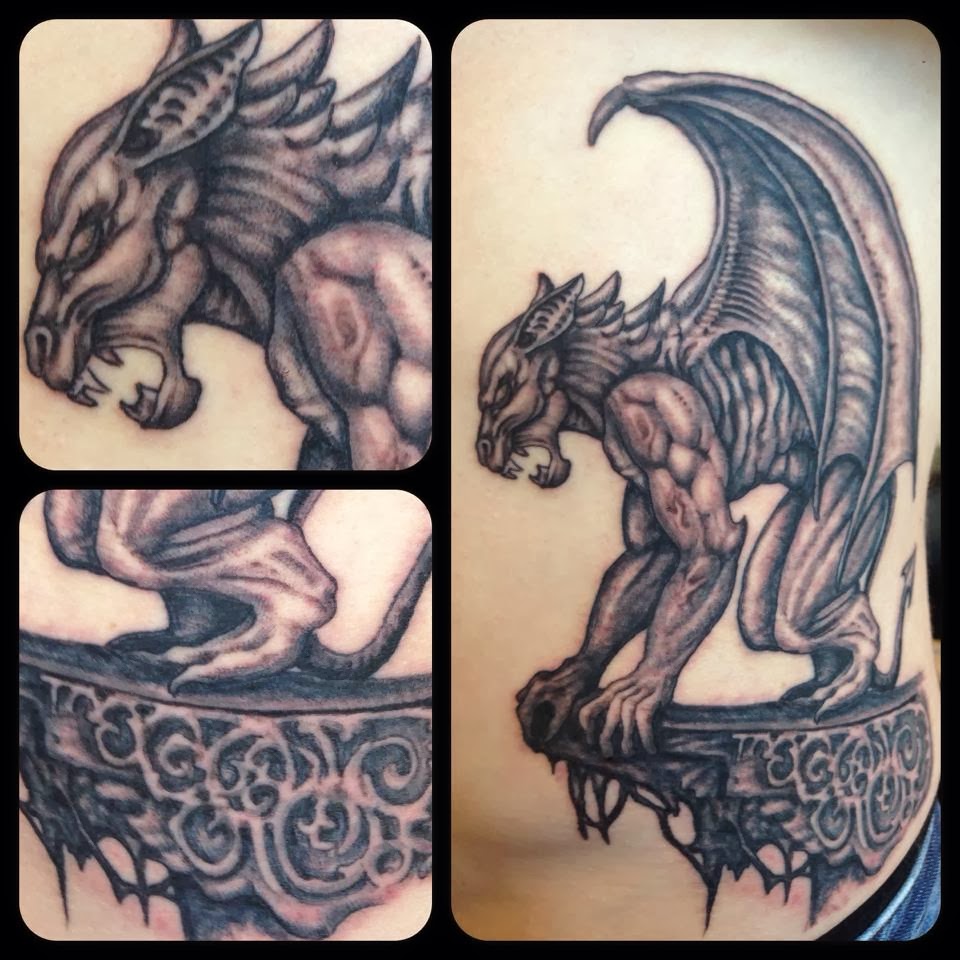 Nice Gargoyle Tattoo Design