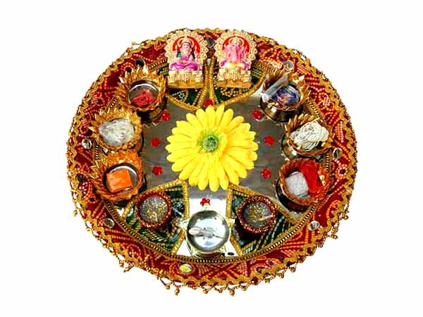 Puja Thali Decoration For Diwali