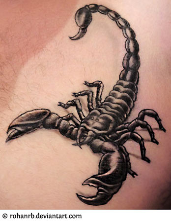 Scorpion Tattoo Art by Rohanrb