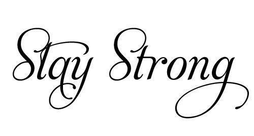 Stay Strong Tattoo Design by Demi Lovato