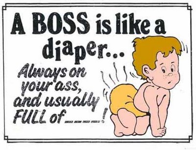 A Boss Is Like A Diaper Funny Cartoon