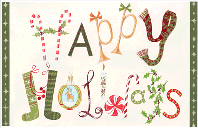 Awesome Happy Holidays Greeting Card