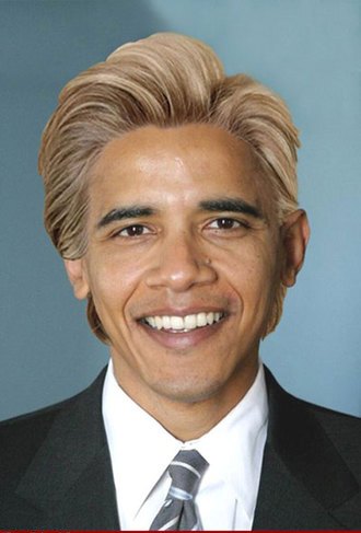 Barack Obama Old Grey Hair Funny Photoshopped