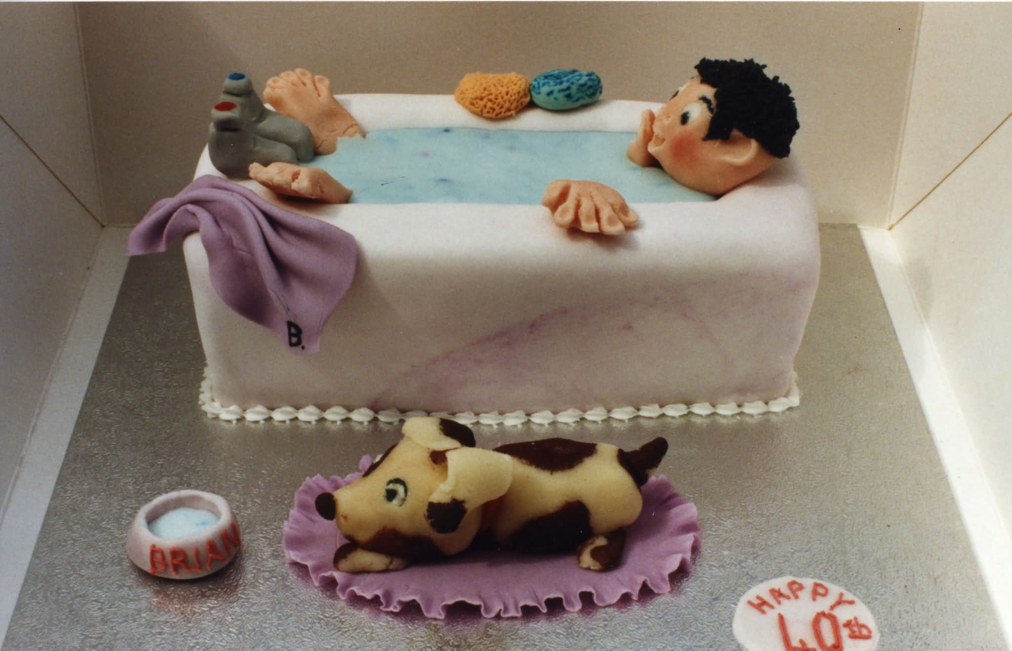 Bathing Tub Birthday Cake