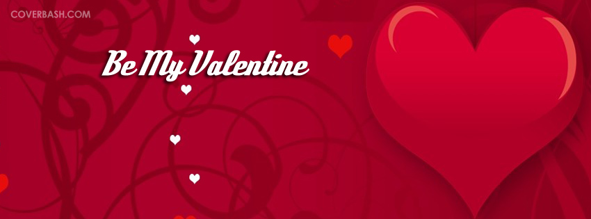 Be My Valentine Facebook Cover Image