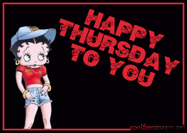 Betty Boop Wishes You Happy Thursday