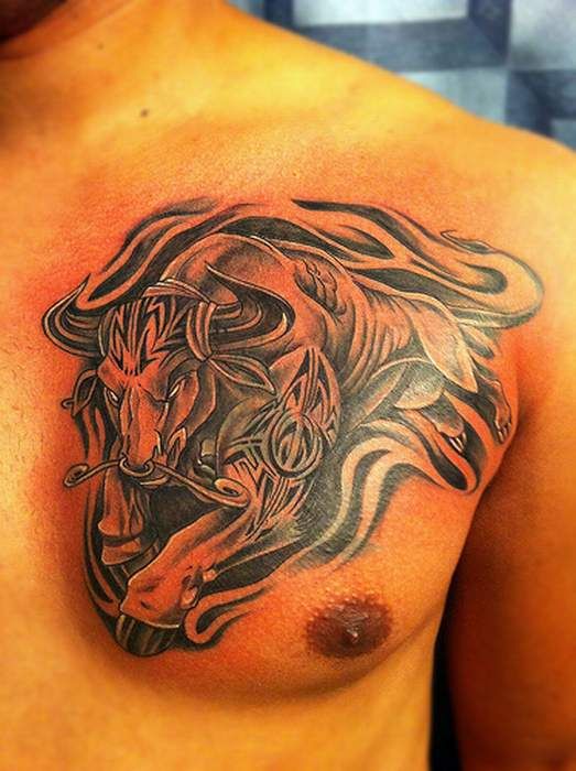 11 Best Bull Tattoo Design Images And Pictures