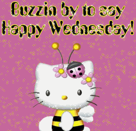 Buzzin By To Say Happy Wednesday Hello Kitty Glitter