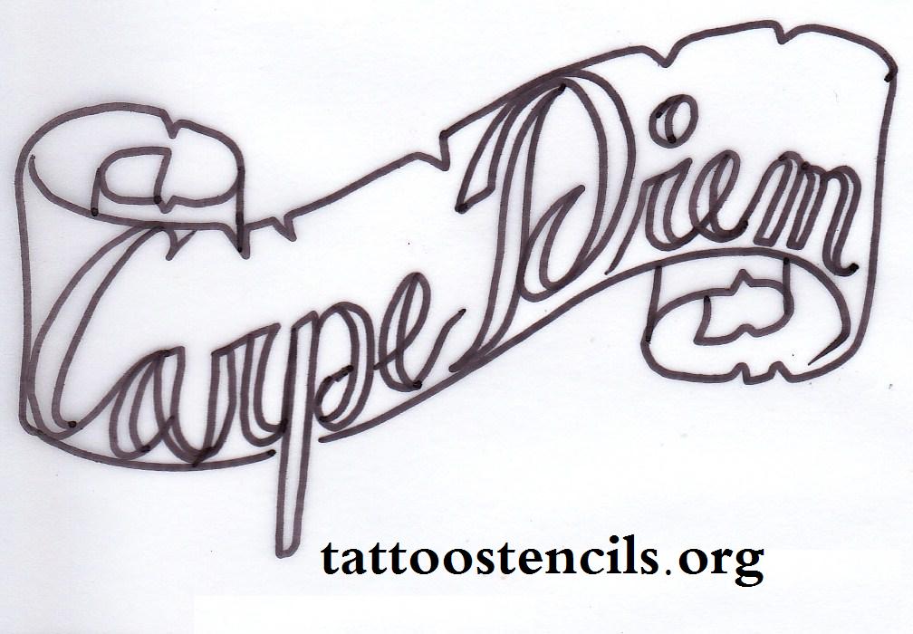 Carpe Diem Tattoo Design Idea