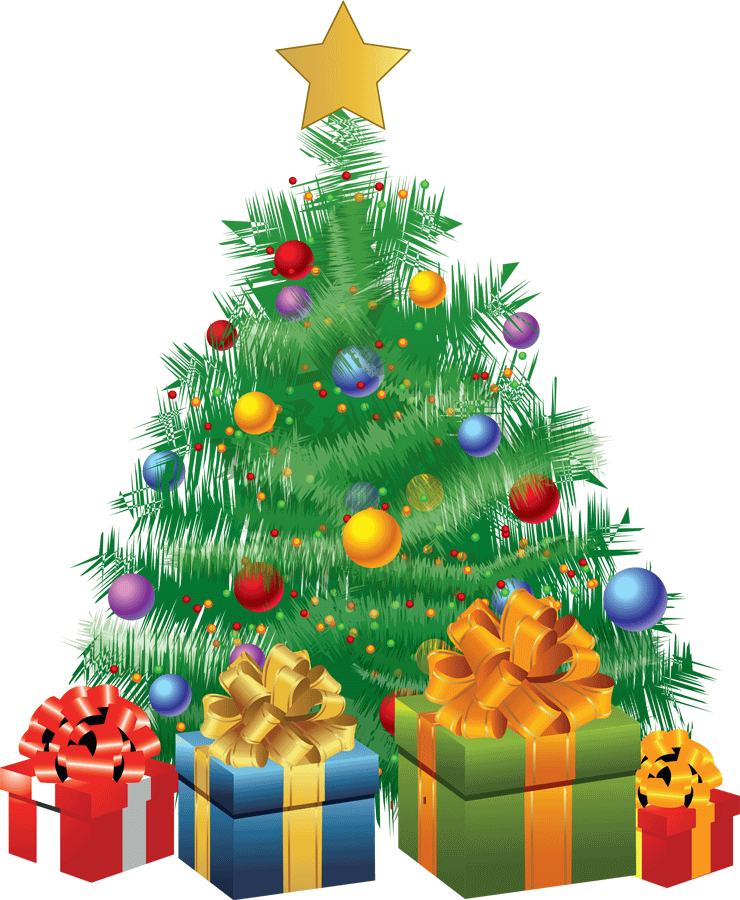 Christmas Tree And Gifts Clipart Picture