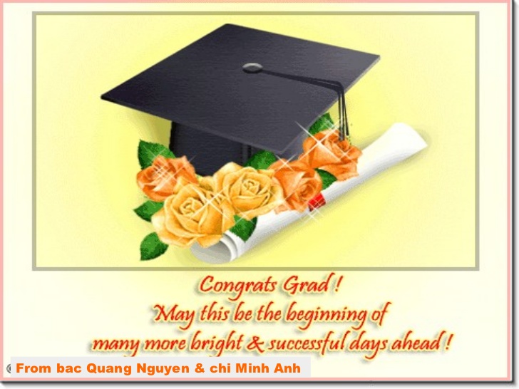 Congrats Grad May This Be The Beginning Of Many More Bright & Successful Days Ahead