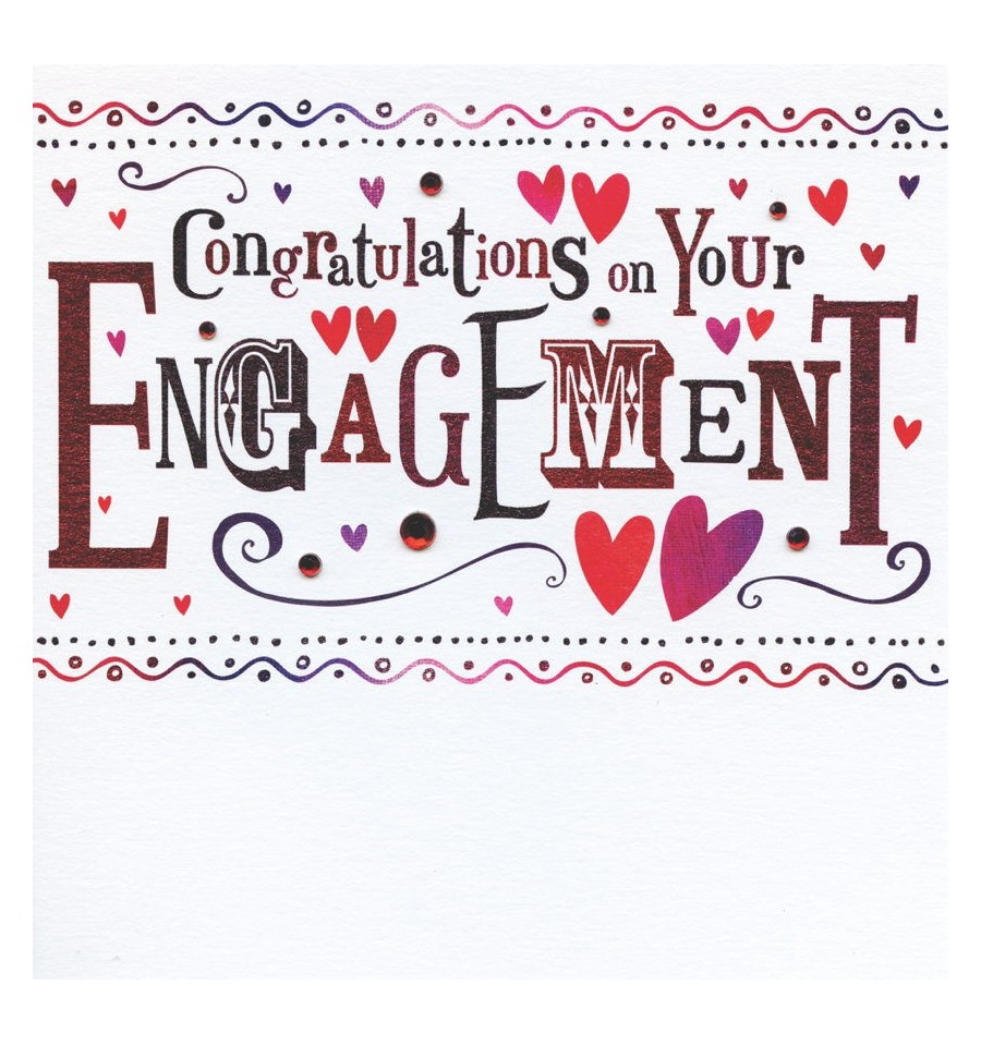 Congratulations On Your Engagement Beautiful Greeting Card