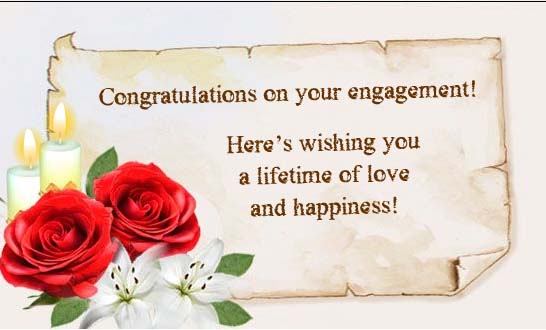 Congratulations On Your Engagement Here’s Wishing You A Lifetime Of Love And Happiness