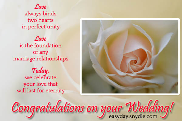 Congratulations On Your Wedding
