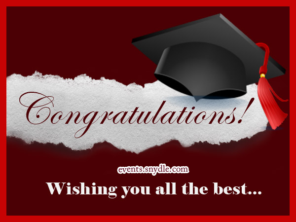 Congratulations Wishing You All The Best