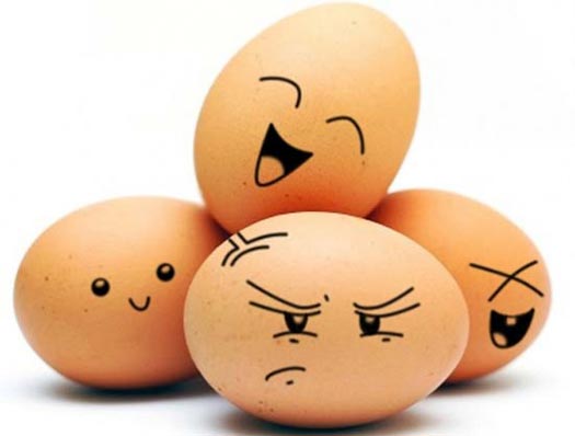 Eggs Funny Faces