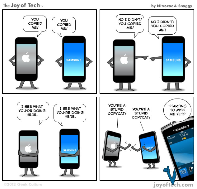 Fighting Between Apple And Samsung Funny Technology