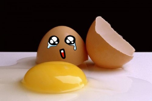 Funny Egg Crying After Cracked
