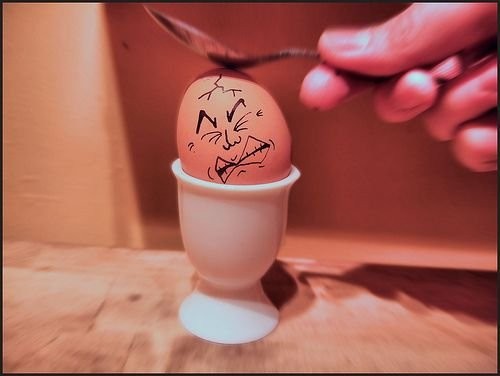 Funny Egg Crying Before Cracked