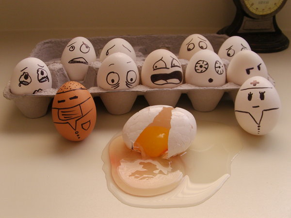 Funny Eggs Scary Faces
