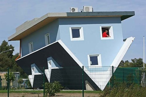 Funny Weird Upside Down House