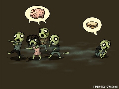 Funny Zombie Babies Cartoon