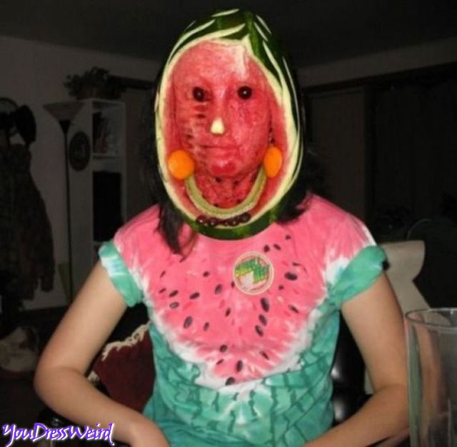 Girl In Funny Watermelon Dress