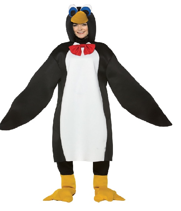 Girl In Penguin Dress Funny Picture