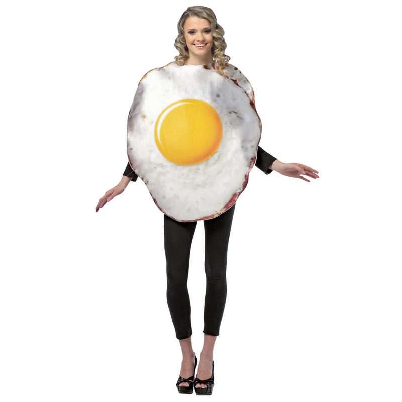 Girl In Print Egg Funny Dress