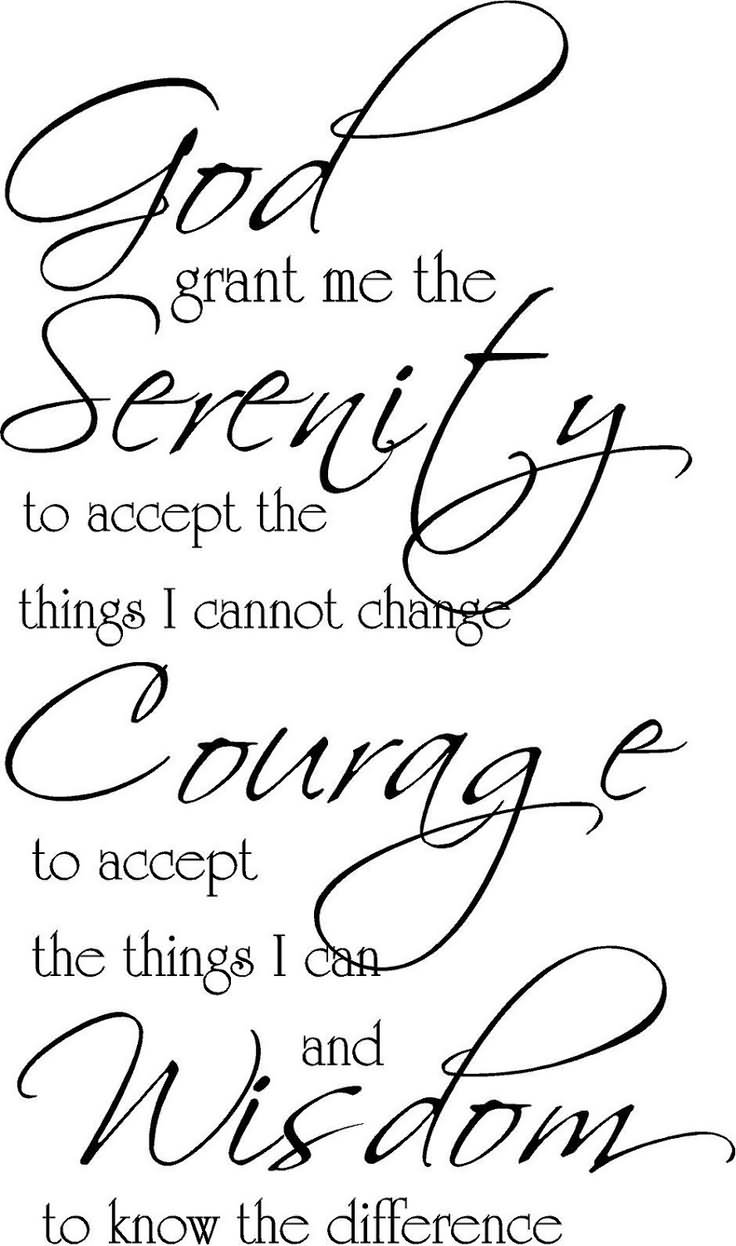 Serenity Prayer Sign God grant me the Serenity to accept the things I cannot