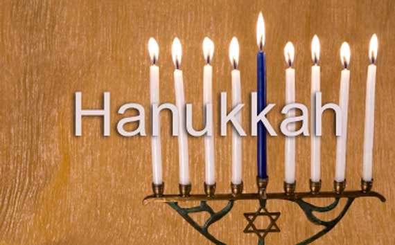 Hanukkah Candles Stand Picture