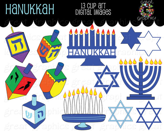 Hanukkah Clip Art Digital Images