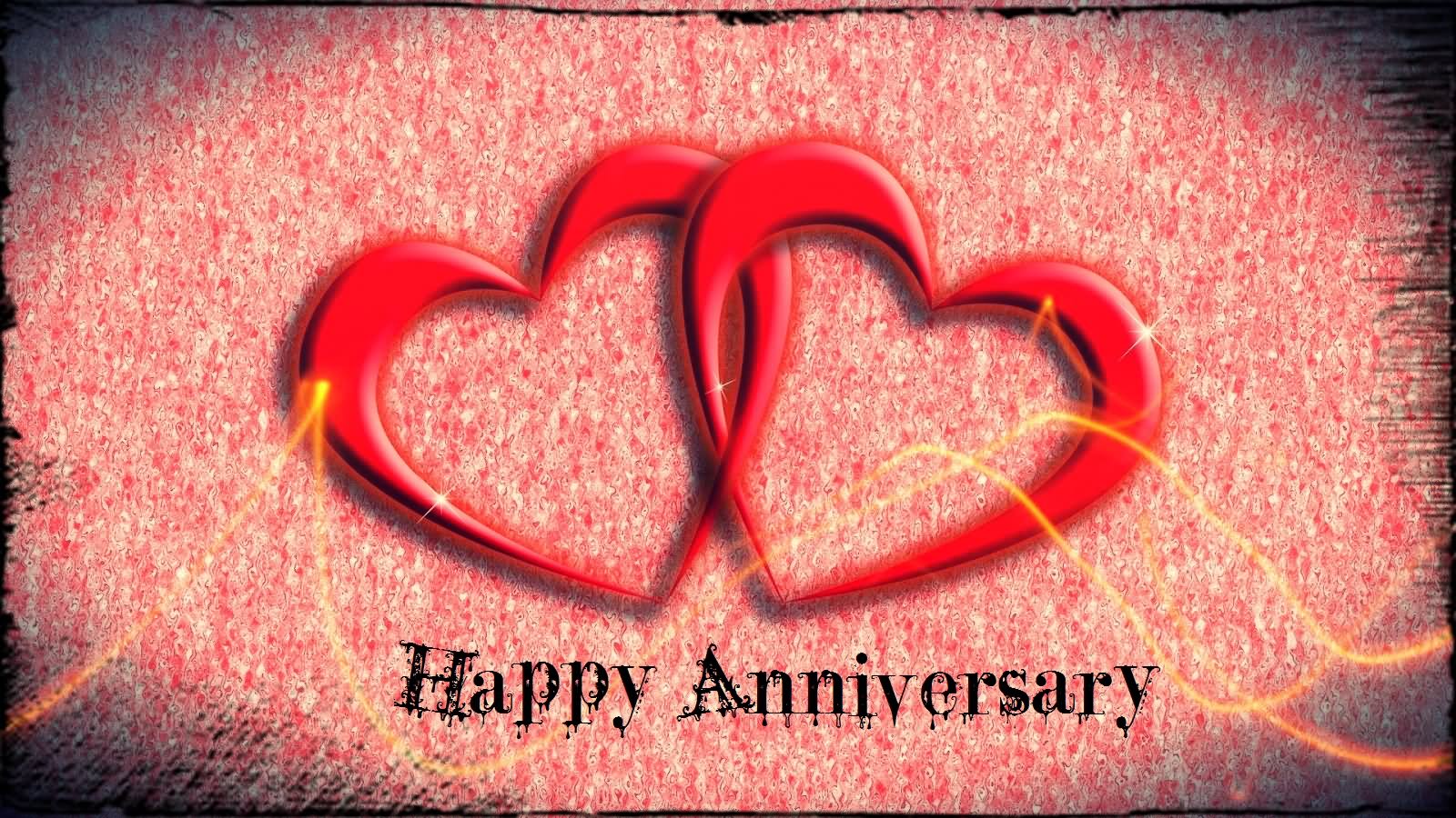 Happy Anniversary Two Hearts Picture