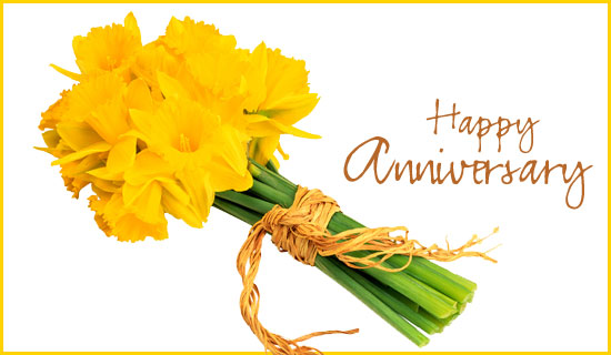 Happy Anniversary Yellow Flowers Picture