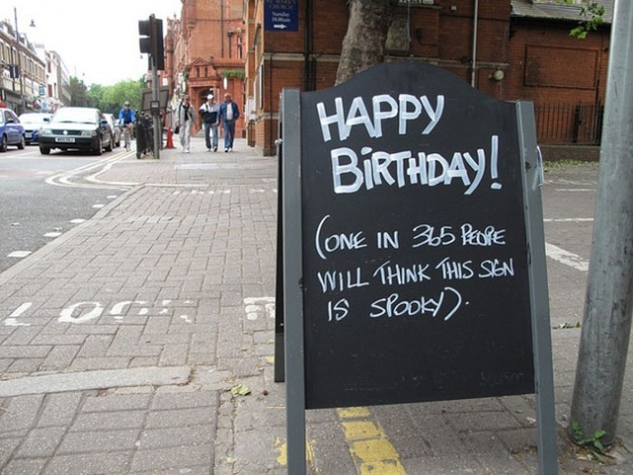 Happy Birthday Restaurant Funny Sign Board
