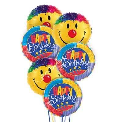 Happy Birthday Smiley Balloons Photo