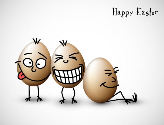 Happy Easter Funny Eggs Image