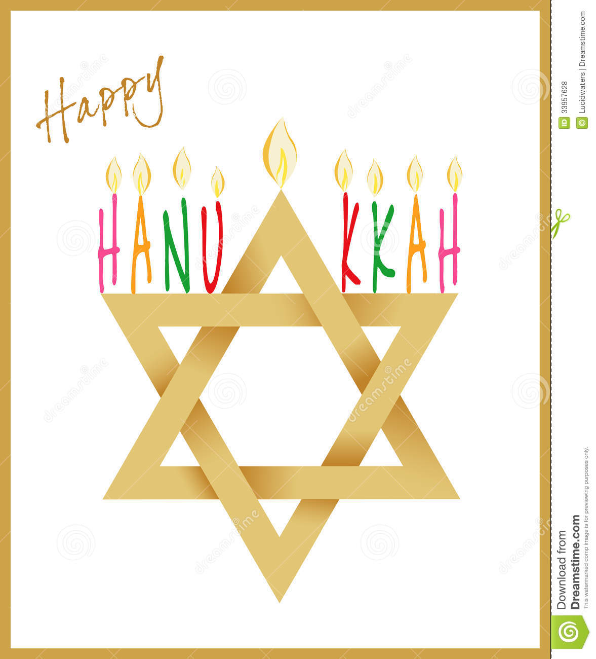Happy Hanukkah Clipart Ecard