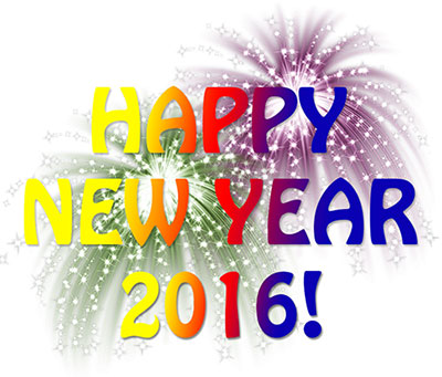 Happy New Year 2016 Colorful Text Picture