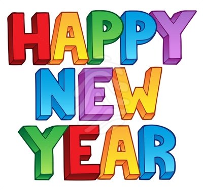 Happy New Year Colorful Clipart Picture