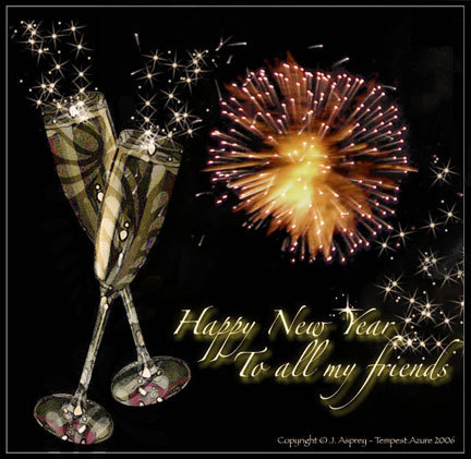 Happy New Year To All My Friends Fireworks
