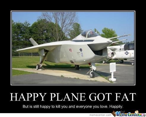 Happy Plane Got Fat Funny Poster