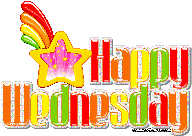 Happy Wednesday Colorful Glitter Picture