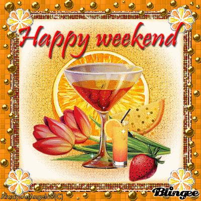 Happy Weekend Glitter Animated Picture