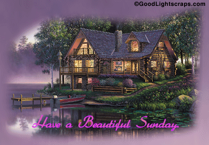 Have A Beautiful Sunday House Glitter