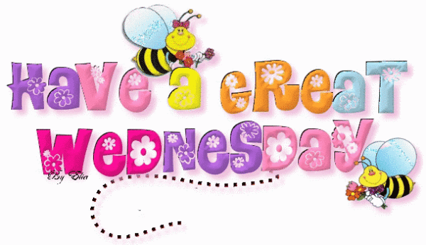 Have A Great Wednesday Bee Glitter Picture