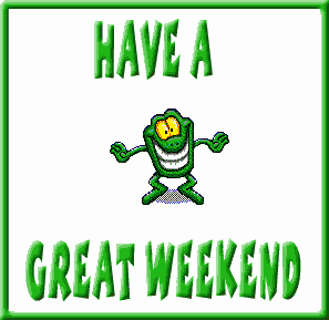 Have A Great Weekend Dancing Frog Animated Picture