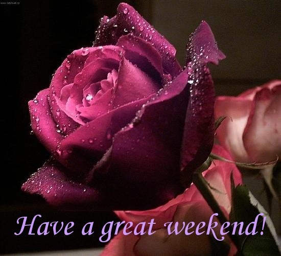 Have A Great Weekend Rose For You
