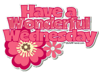 Have A Wonderful Wednesday Flower Glitter